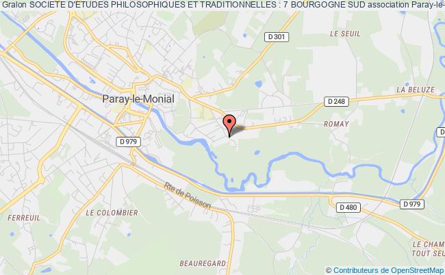 plan association Societe D'etudes Philosophiques Et Traditionnelles : 7 Bourgogne Sud Paray-le-Monial