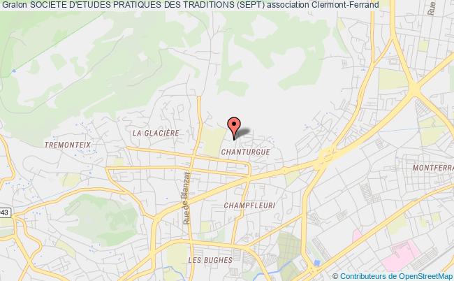 plan association Societe D'etudes Pratiques Des Traditions (sept) Clermont-Ferrand