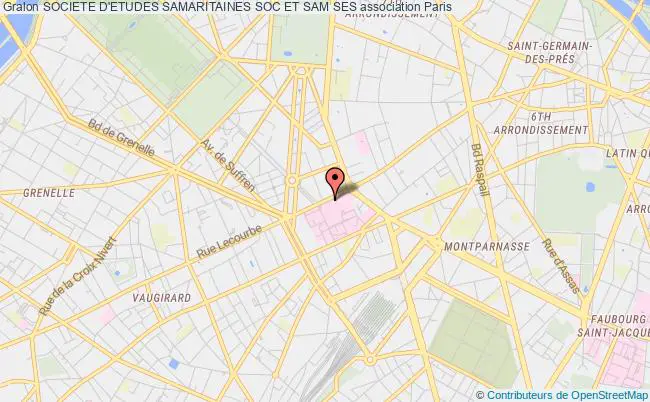 plan association Societe D'etudes Samaritaines Soc Et Sam Ses Paris 6e