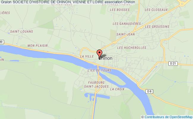 plan association Societe D'histoire De Chinon, Vienne Et Loire Chinon