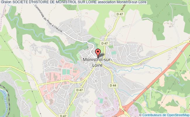 plan association Societe D'histoire De Monistrol Sur Loire Monistrol-sur-Loire