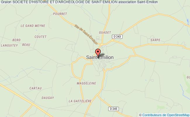 plan association Societe D'histoire Et D'archeologie De Saint Emilion Saint-Émilion