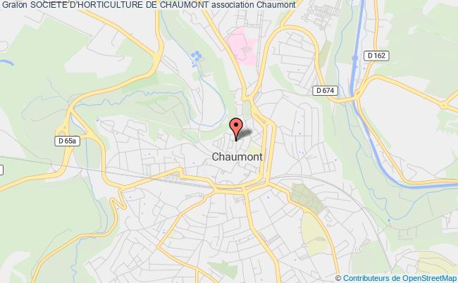 plan association Societe D'horticulture De Chaumont Chaumont