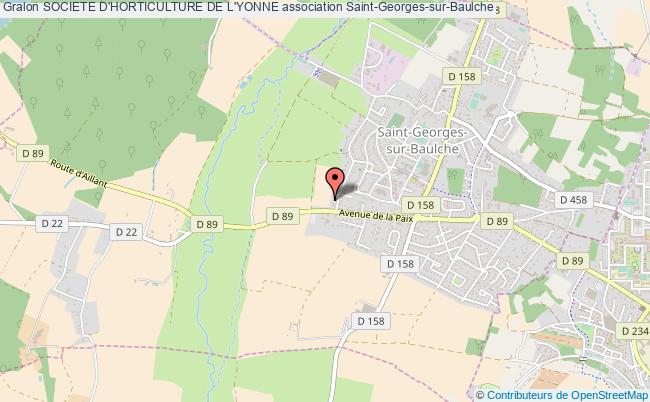 plan association Societe D'horticulture De L'yonne Saint-Georges-sur-Baulche
