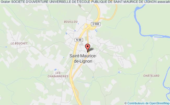 plan association Societe D'ouverture Universelle De L'ecole Publique De Saint Maurice De Lignon Saint-Maurice-de-Lignon