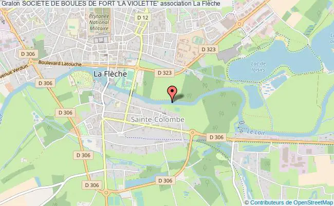 plan association Societe De Boules De Fort 'la Violette' La    Flèche