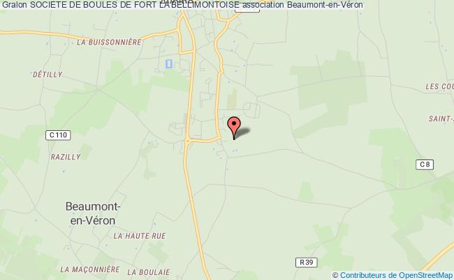 plan association Societe De Boules De Fort La Bellimontoise Beaumont-en-Véron