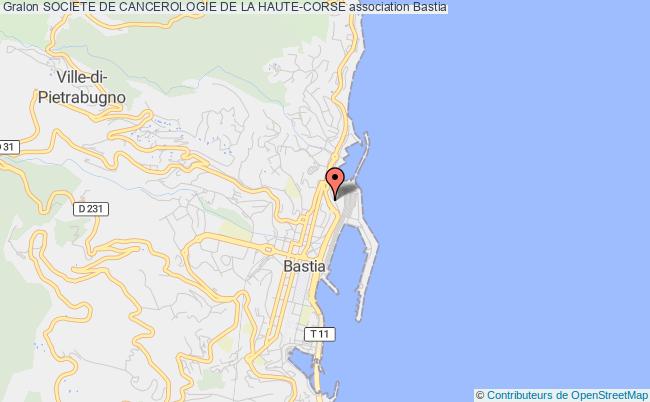 plan association Societe De Cancerologie De La Haute-corse Bastia
