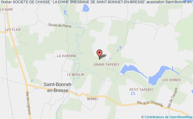 plan association Societe De Chasse ' La Diane Bressane De Saint-bonnet-en-bresse' Saint-Bonnet-en-Bresse