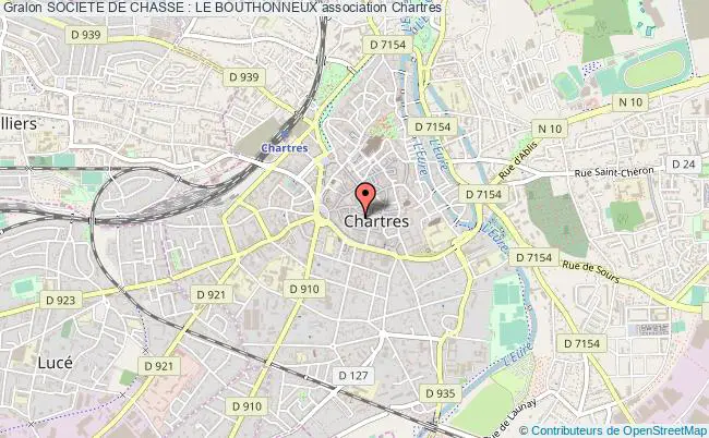 plan association Societe De Chasse : Le Bouthonneux Chartres