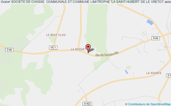 plan association Societe De Chasse  Communale Et Commune Limitrophe 'la Saint-hubert' De Le Vretot Le    Vrétot