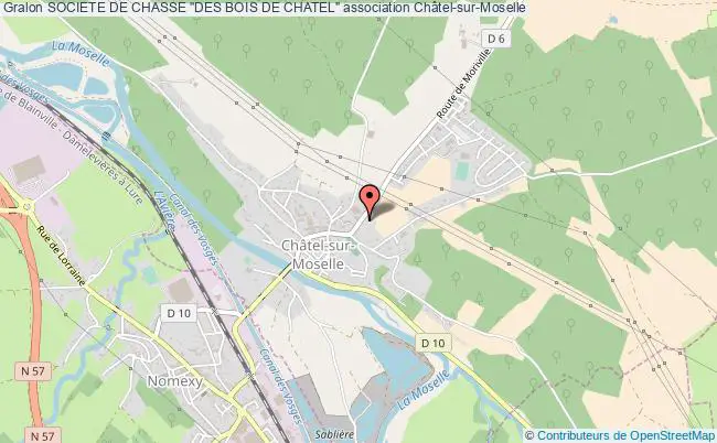 plan association Societe De Chasse "des Bois De Chatel" Châtel-sur-Moselle