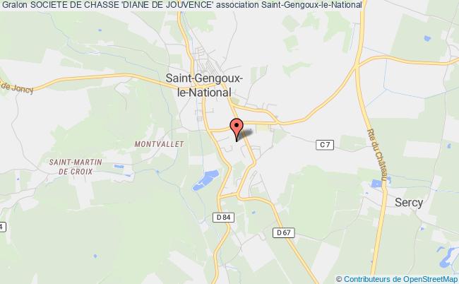 plan association Societe De Chasse 'diane De Jouvence' Saint-Gengoux-le-National