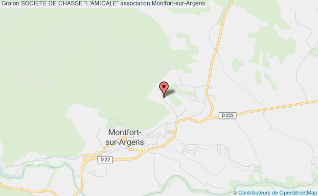 plan association Societe De Chasse "l'amicale" Montfort-sur-Argens