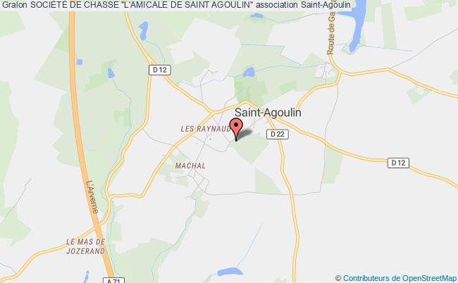 plan association SociÉtÉ De Chasse "l'amicale De Saint Agoulin" Saint-Agoulin
