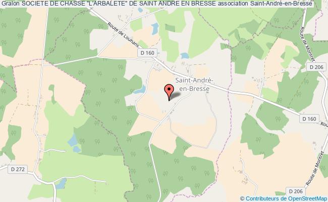 plan association Societe De Chasse "l'arbalete" De Saint Andre En Bresse Saint-André-en-Bresse
