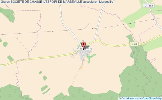 plan association Societe De Chasse 'l'espoir De Marbeville' Marbéville