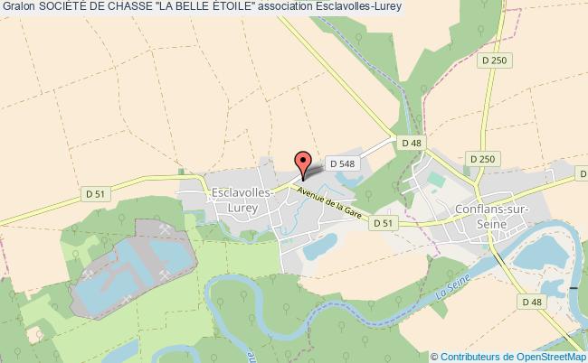 plan association SociÉtÉ De Chasse "la Belle Étoile" Esclavolles-Lurey