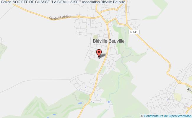 plan association SociÉtÉ De Chasse "la Bievillaise " Biéville-Beuville