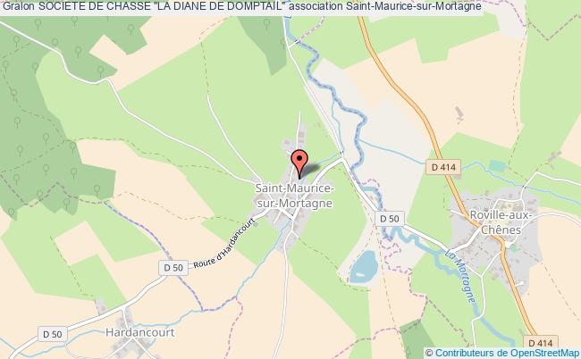 plan association Societe De Chasse "la Diane De Domptail" Saint-Maurice-sur-Mortagne