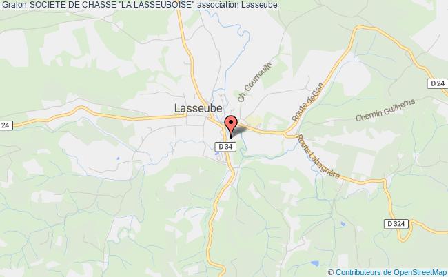 plan association Societe De Chasse "la Lasseuboise" Lasseube