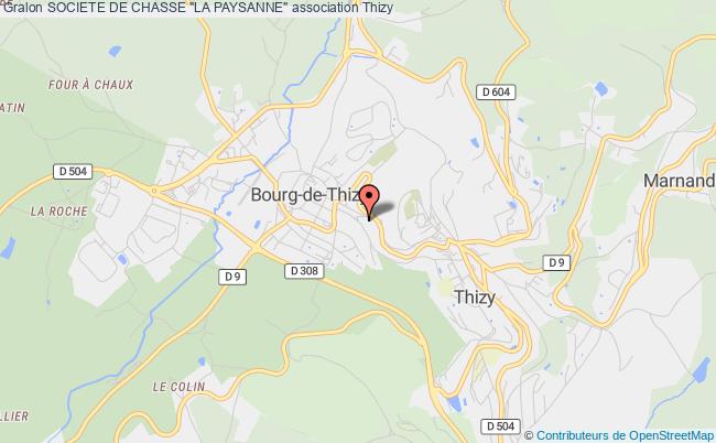 plan association Societe De Chasse "la Paysanne" Thizy-les-bourgs