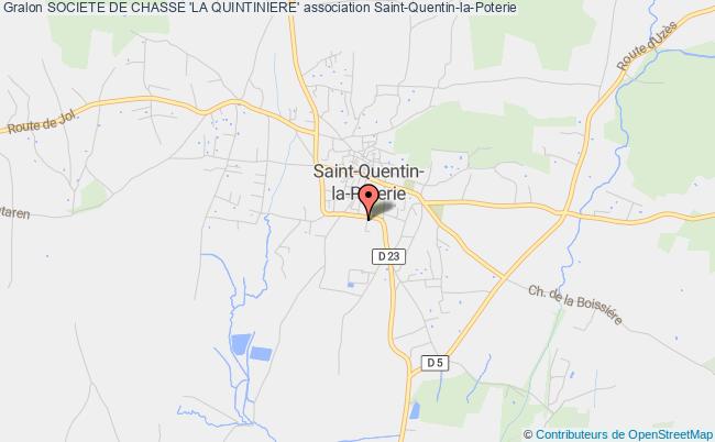 plan association Societe De Chasse 'la Quintiniere' Saint-Quentin-la-Poterie