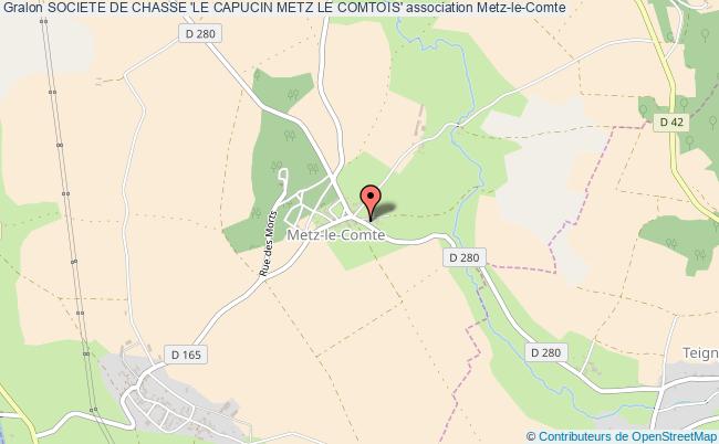 plan association Societe De Chasse 'le Capucin Metz Le Comtois' Metz-le-Comte