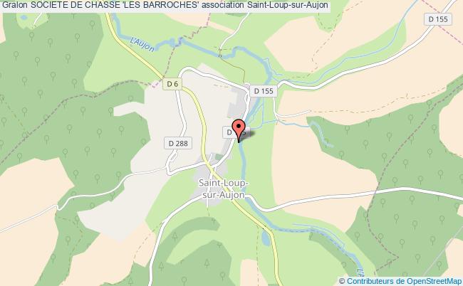 plan association Societe De Chasse 'les Barroches' Saint-Loup-sur-Aujon