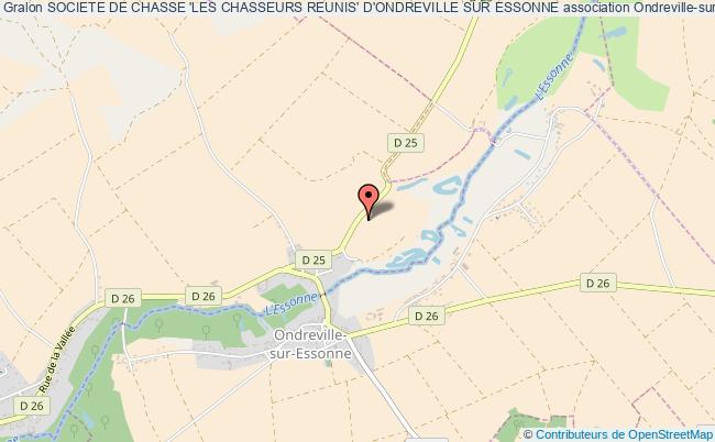 plan association Societe De Chasse 'les Chasseurs Reunis' D'ondreville Sur Essonne Ondreville-sur-Essonne