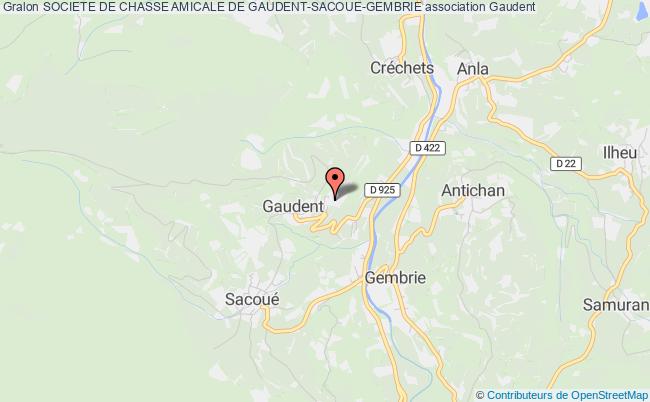 plan association Societe De Chasse Amicale De Gaudent-sacoue-gembrie Gaudent