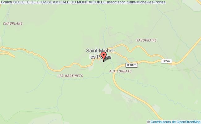 plan association Societe De Chasse Amicale Du Mont Aiguille Saint-Michel-les-Portes