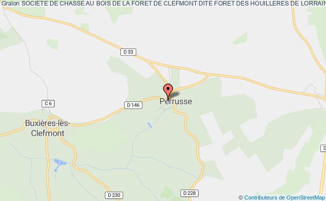 plan association Societe De Chasse Au Bois De La Foret De Clefmont Dite Foret Des Houilleres De Lorraine Perrusse