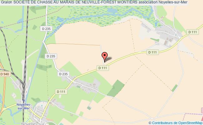 plan association Societe De Chasse Au Marais De Neuville-forest Montiers Noyelles-sur-Mer
