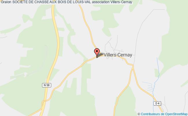 plan association Societe De Chasse Aux Bois De Louis-val Villers-Cernay