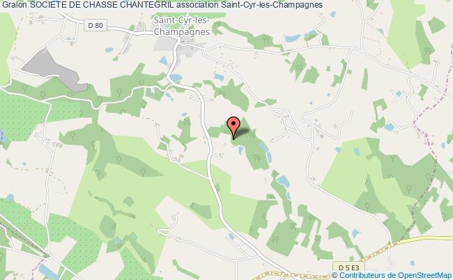 plan association Societe De Chasse Chantegril Saint-Cyr-les-Champagnes
