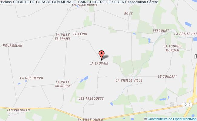 plan association Societe De Chasse Communale  Saint-hubert De Serent Sérent