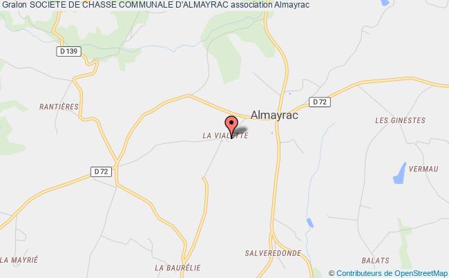 plan association Societe De Chasse Communale D'almayrac Almayrac