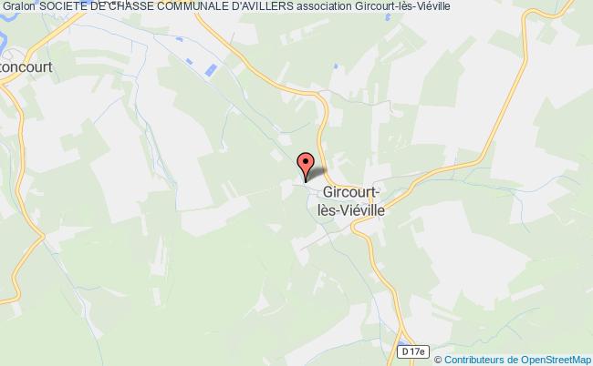 plan association Societe De Chasse Communale D'avillers Gircourt-lès-Viéville
