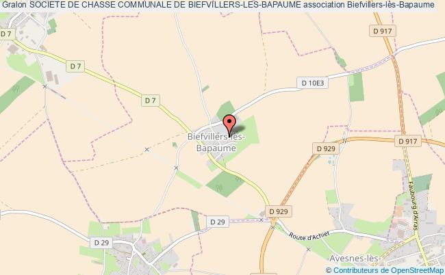 plan association Societe De Chasse Communale De Biefvillers-les-bapaume Biefvillers-lès-Bapaume