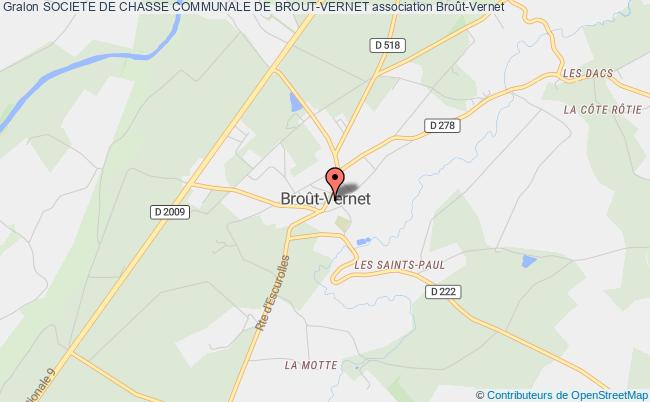 plan association Societe De Chasse Communale De Brout-vernet Broût-Vernet