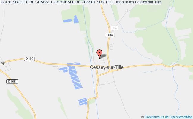 plan association SociÉtÉ De Chasse Communale De Cessey Sur Tille Cessey-sur-Tille
