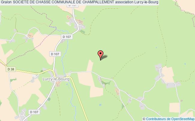 plan association SociÉtÉ De Chasse Communale De Champallement Lurcy-le-Bourg