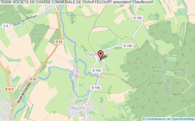 plan association Societe De Chasse Communale De Chauffecourt Chauffecourt