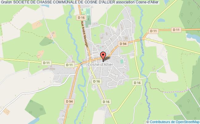 plan association Societe De Chasse Communale De Cosne D'allier Cosne-d'Allier