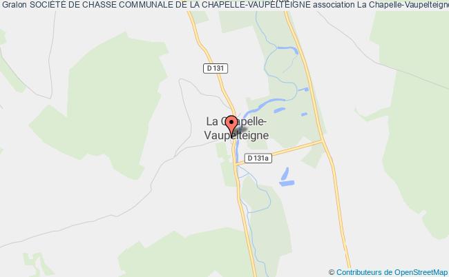 plan association SociÉtÉ De Chasse Communale De La Chapelle-vaupelteigne La    Chapelle-Vaupelteigne