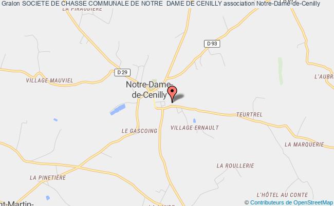 plan association Societe De Chasse Communale De Notre  Dame De Cenilly Notre-Dame-de-Cenilly