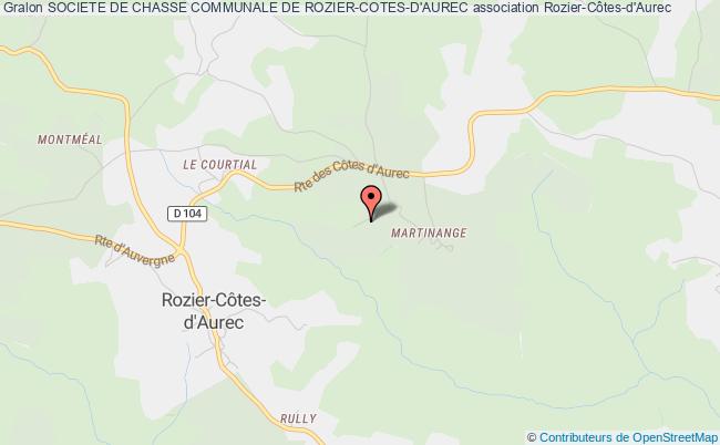 plan association Societe De Chasse Communale De Rozier-cotes-d'aurec Rozier-Côtes-d'Aurec