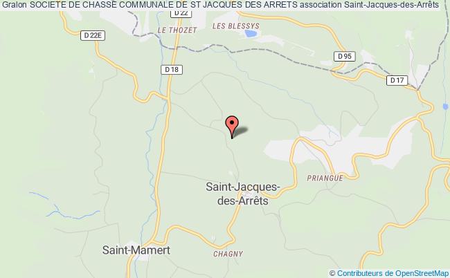 plan association Societe De Chasse Communale De St Jacques Des Arrets Saint-Jacques-des-Arrêts