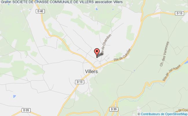 plan association Societe De Chasse Communale De Villers Villers